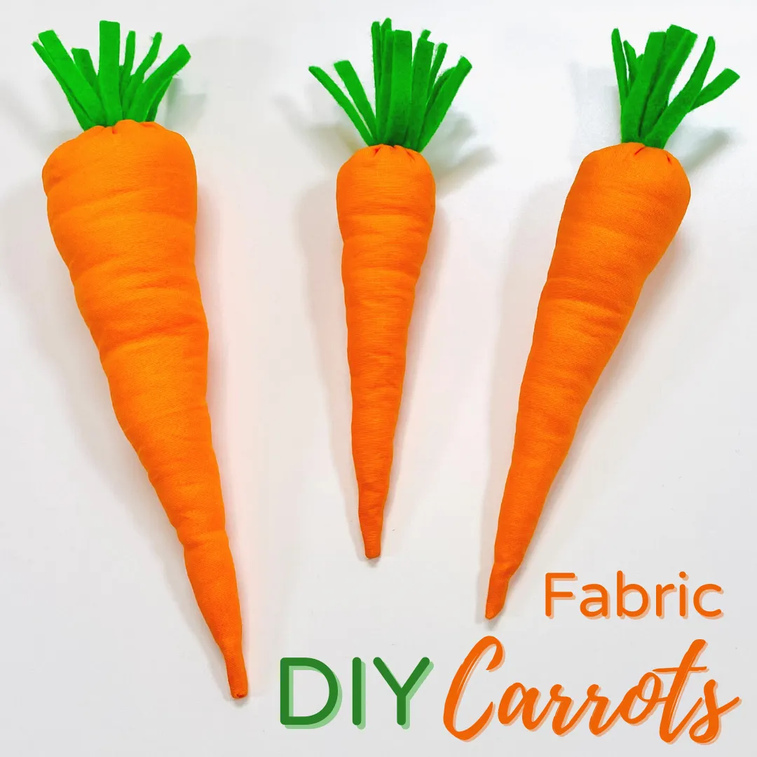 Fabric Carrots Sewing Pattern : Digital Download