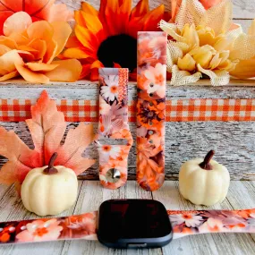 Fall Blooms Print Silicone Band For Fitbit Versa 1/2