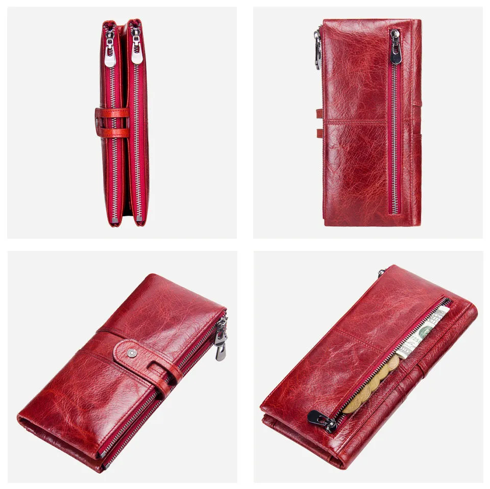 Fashion Long Leather Wallets for Women C2152