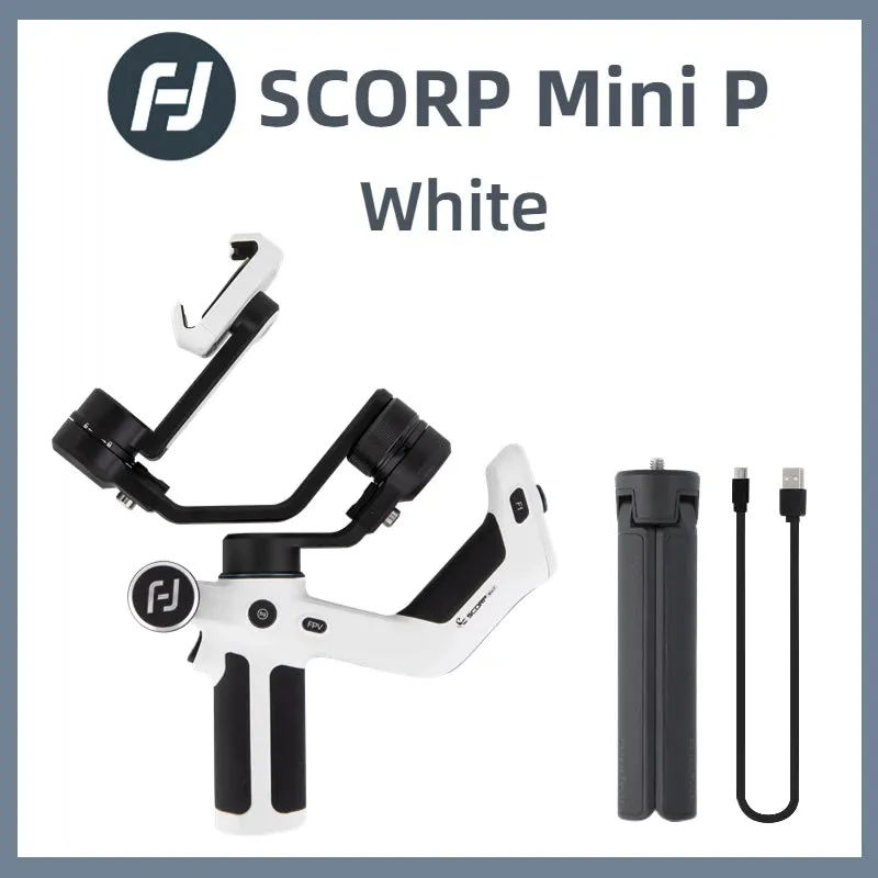 FeiyuTech SCORP MINI-P 3-Axis Handheld Gimbal for Smartphones – iPhone, Samsung, 520g Load, 2200mAh