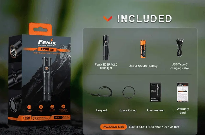 FENIX E28R LED FLASHLIGHT