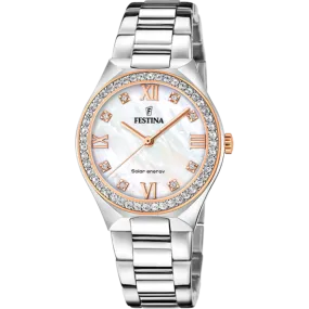 Festina Solar Energy Stainless Steel Analog (Solar Energy) Ladies Watch I Model F20658/1 Quartz Solar Movement