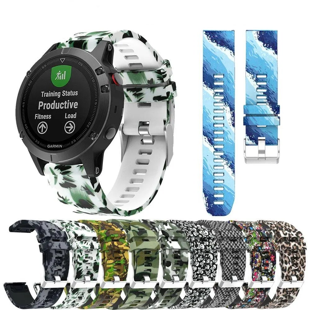 Garmin Quatix 6 Silicone Pattern Watch Straps