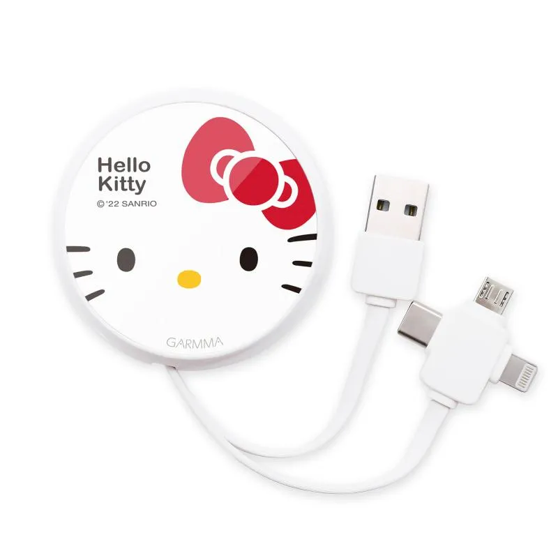 GARMMA Sanrio Characters 3-in-1 Lightning Type-C Micro USB Extracted Extension Cable