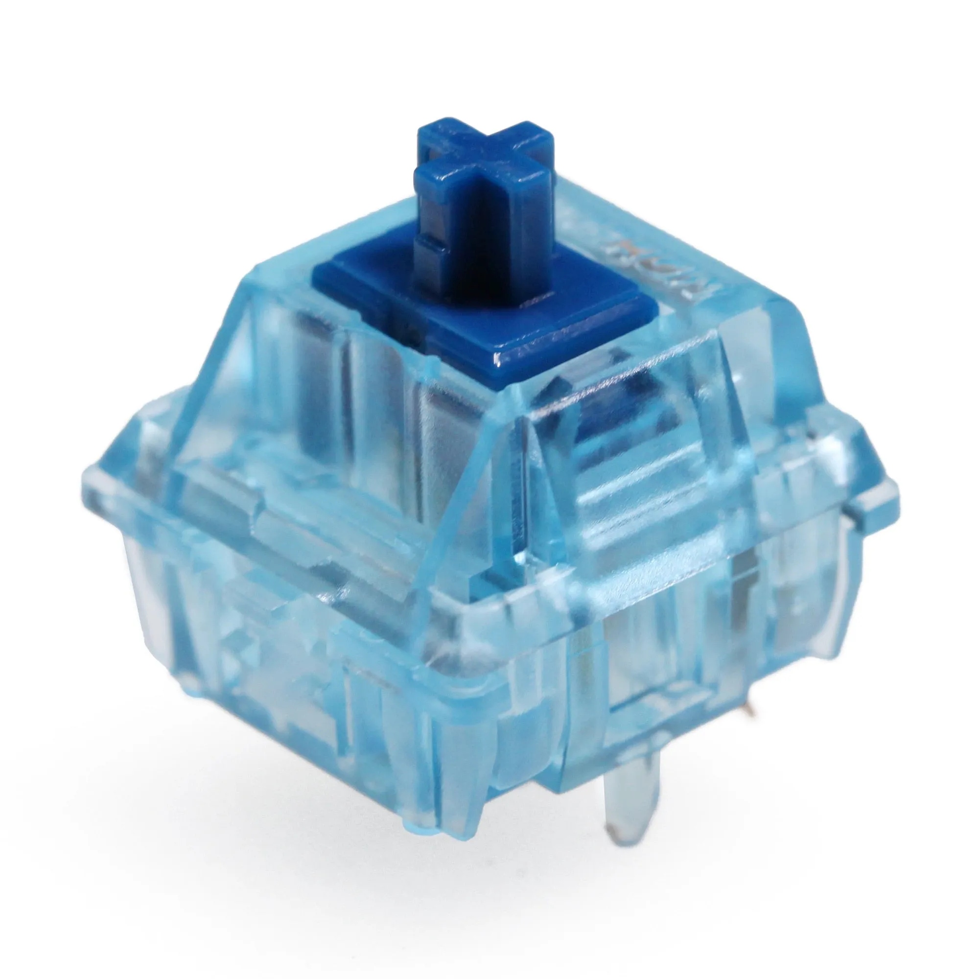 Gateron Aqua Zilent V2 Switch Tactile 62g 67g 5pin SMD RGB mx stem switch for mechanical keyboard Cyan Blue Colorway