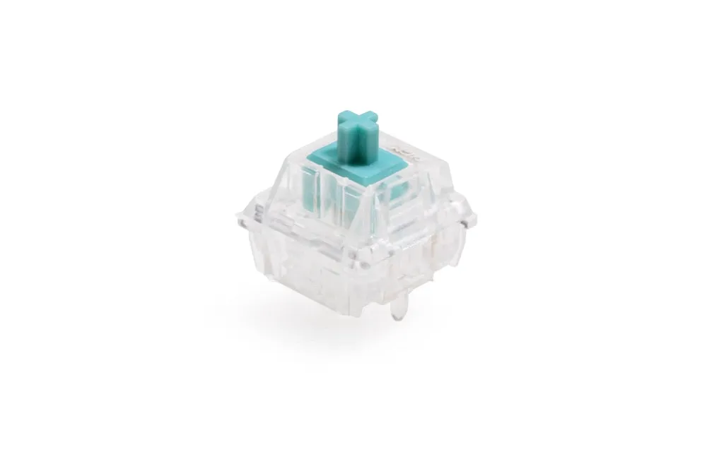 Gateron Tealio V2 Switch Linear 62g 67g 5pin SMD RGB mx stem switch for mechanical keyboard Cyan Colorway