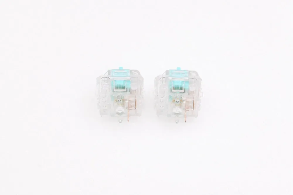 Gateron Tealio V2 Switch Linear 62g 67g 5pin SMD RGB mx stem switch for mechanical keyboard Cyan Colorway