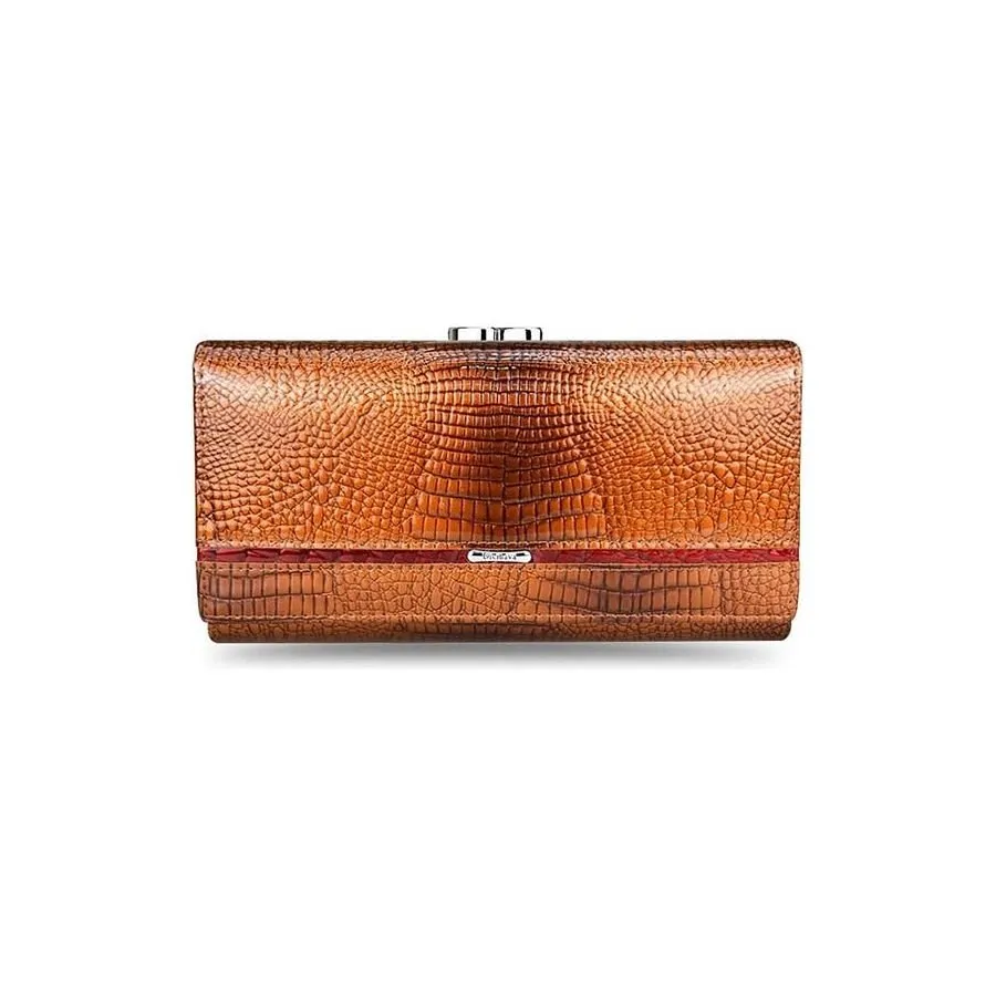 GatorLuxe Exotic Leather Zipper Clutch Wallet