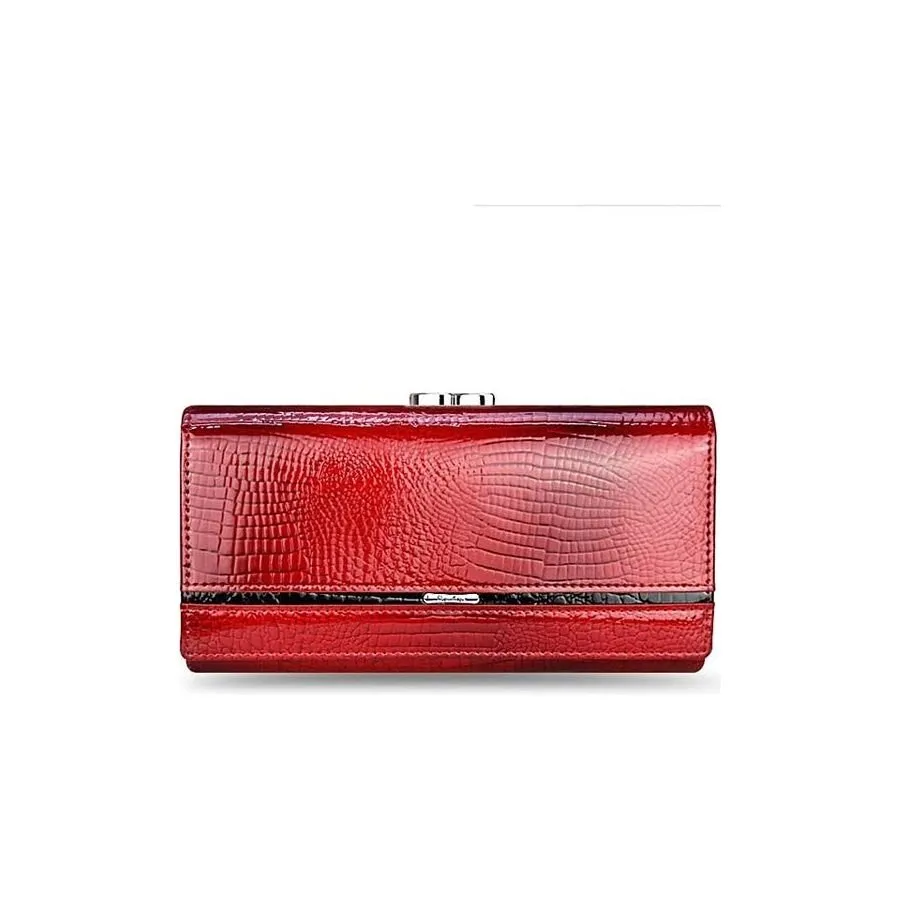 GatorLuxe Exotic Leather Zipper Clutch Wallet