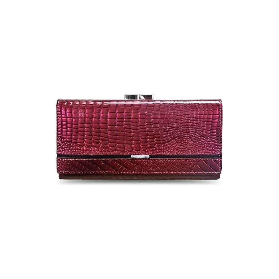 GatorLuxe Exotic Leather Zipper Clutch Wallet