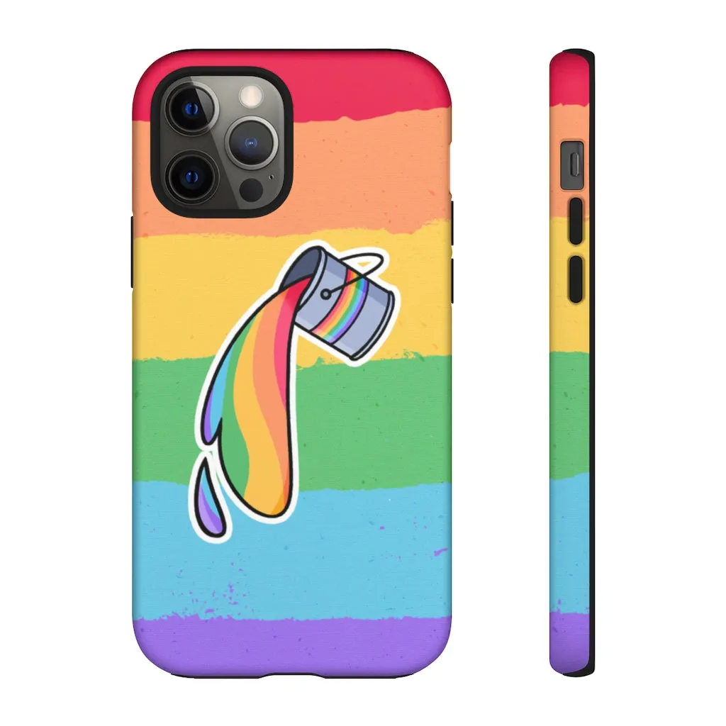 Gay Rainbow Flag Paint Phone Case for Apple & Samsung