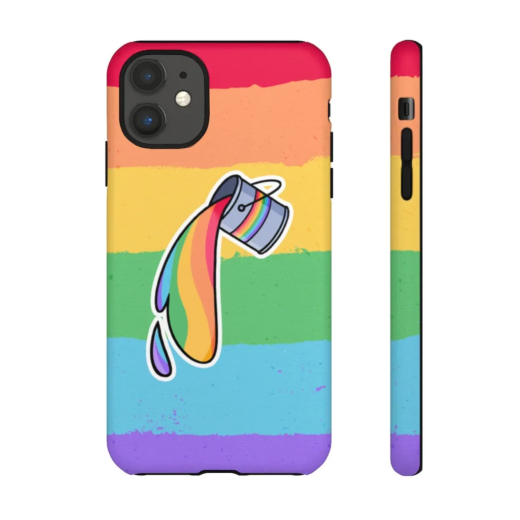 Gay Rainbow Flag Paint Phone Case for Apple & Samsung