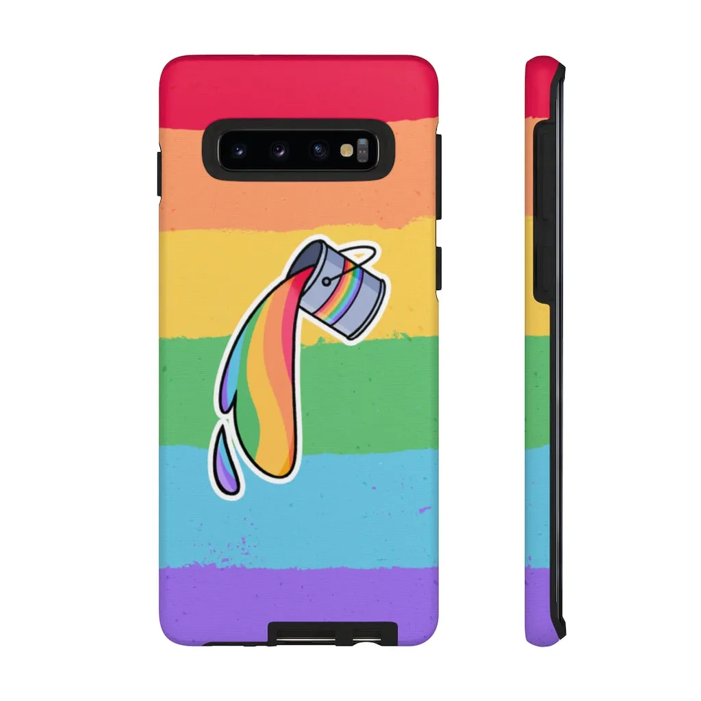 Gay Rainbow Flag Paint Phone Case for Apple & Samsung