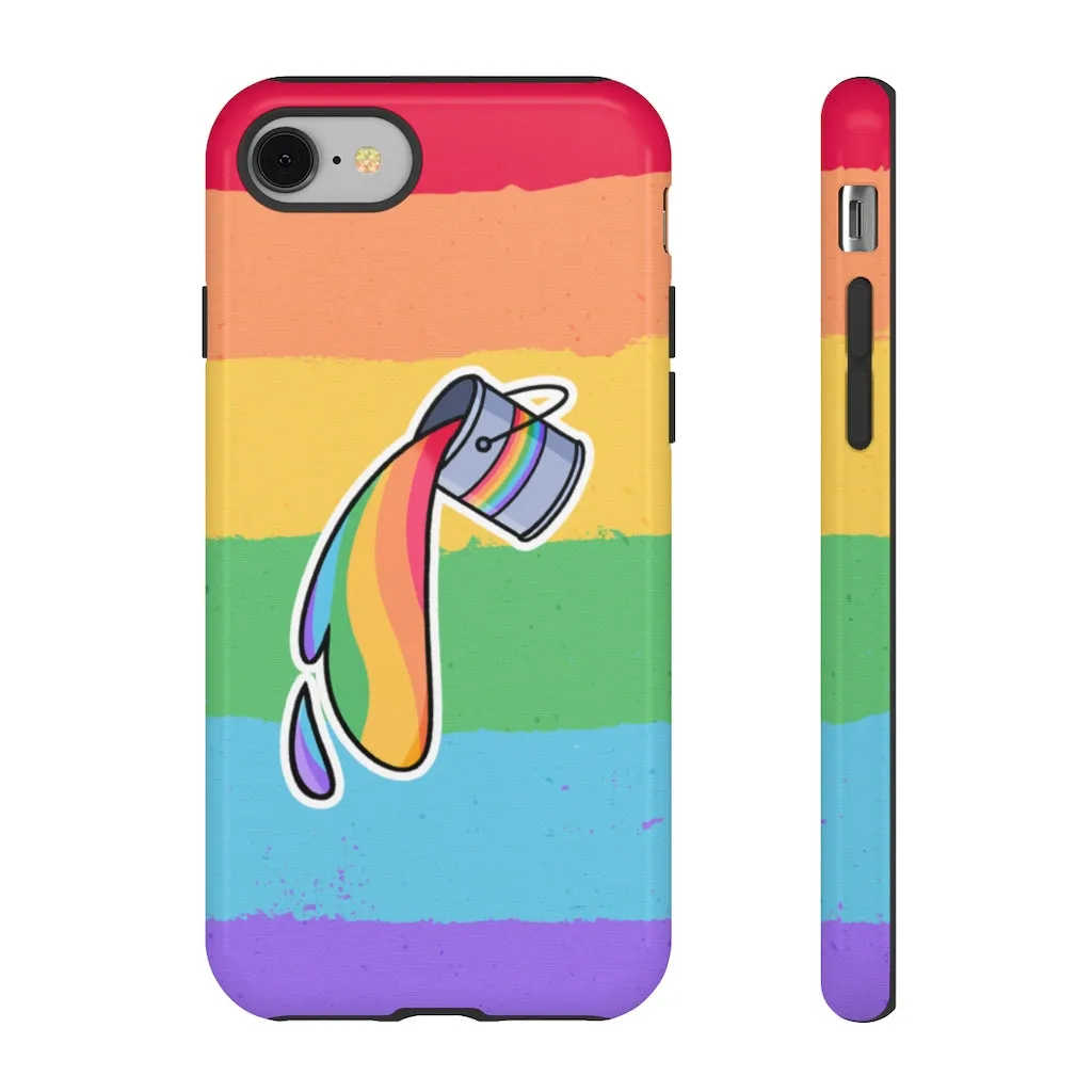 Gay Rainbow Flag Paint Phone Case for Apple & Samsung