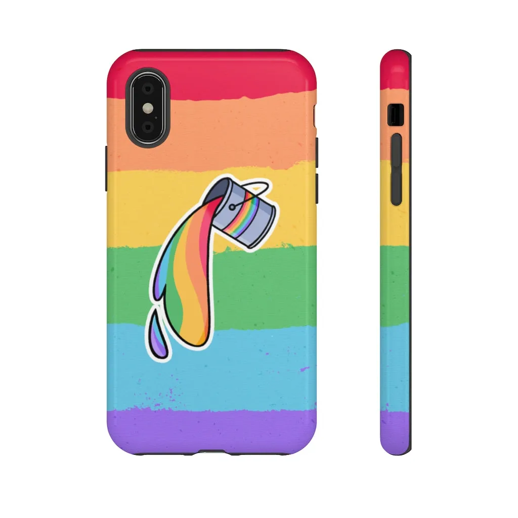 Gay Rainbow Flag Paint Phone Case for Apple & Samsung