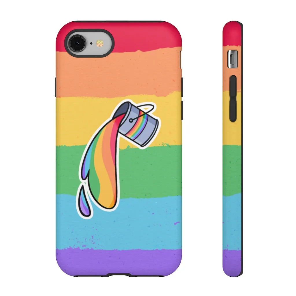 Gay Rainbow Flag Paint Phone Case for Apple & Samsung