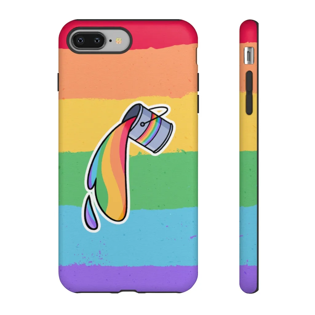 Gay Rainbow Flag Paint Phone Case for Apple & Samsung