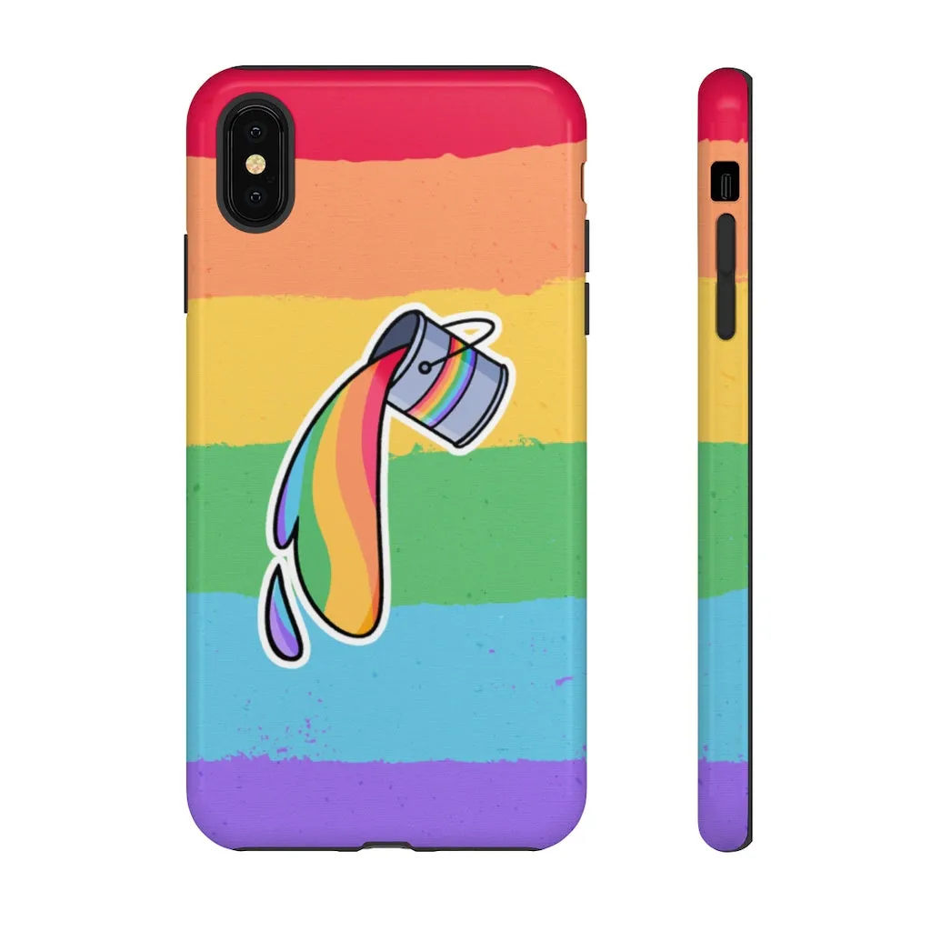 Gay Rainbow Flag Paint Phone Case for Apple & Samsung