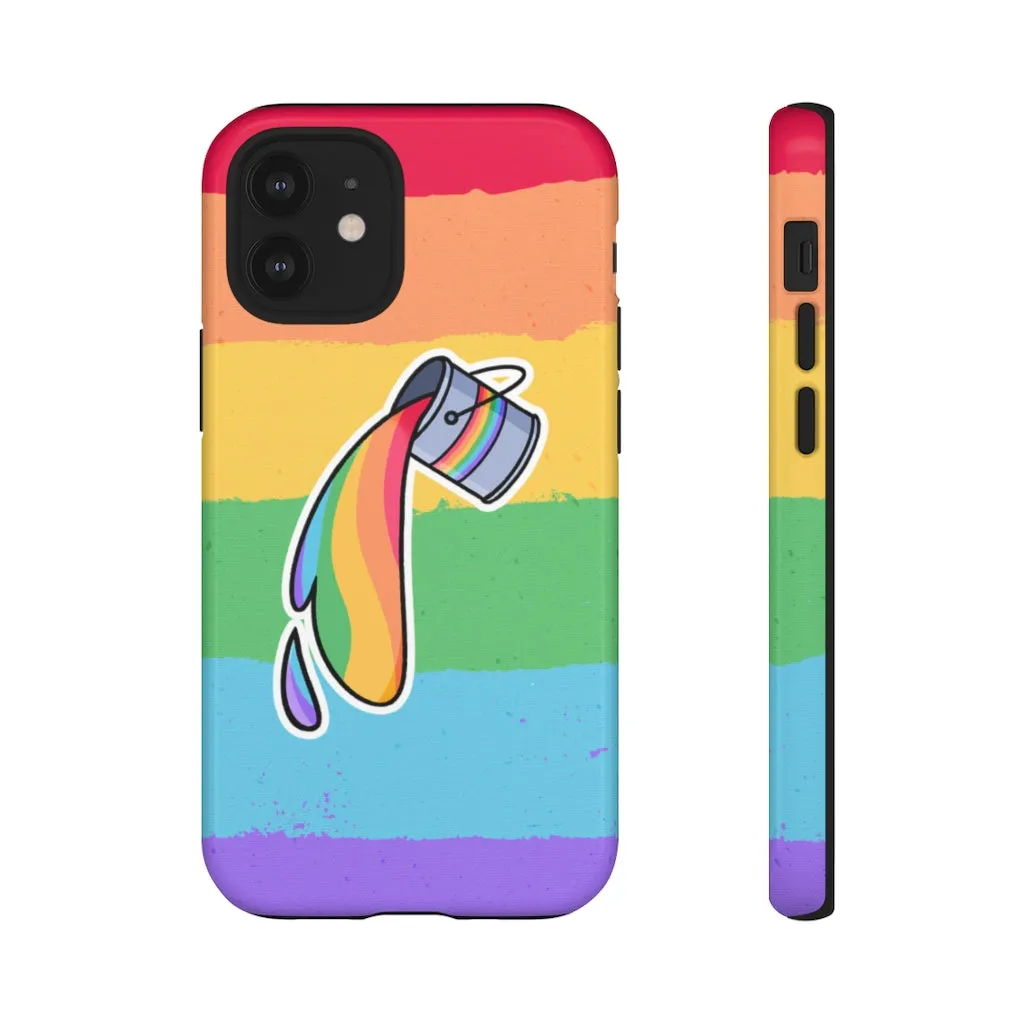 Gay Rainbow Flag Paint Phone Case for Apple & Samsung