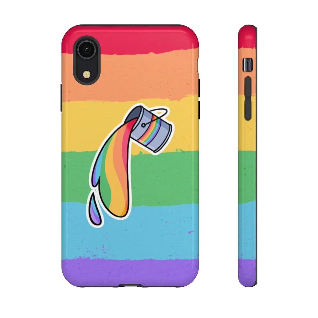 Gay Rainbow Flag Paint Phone Case for Apple & Samsung