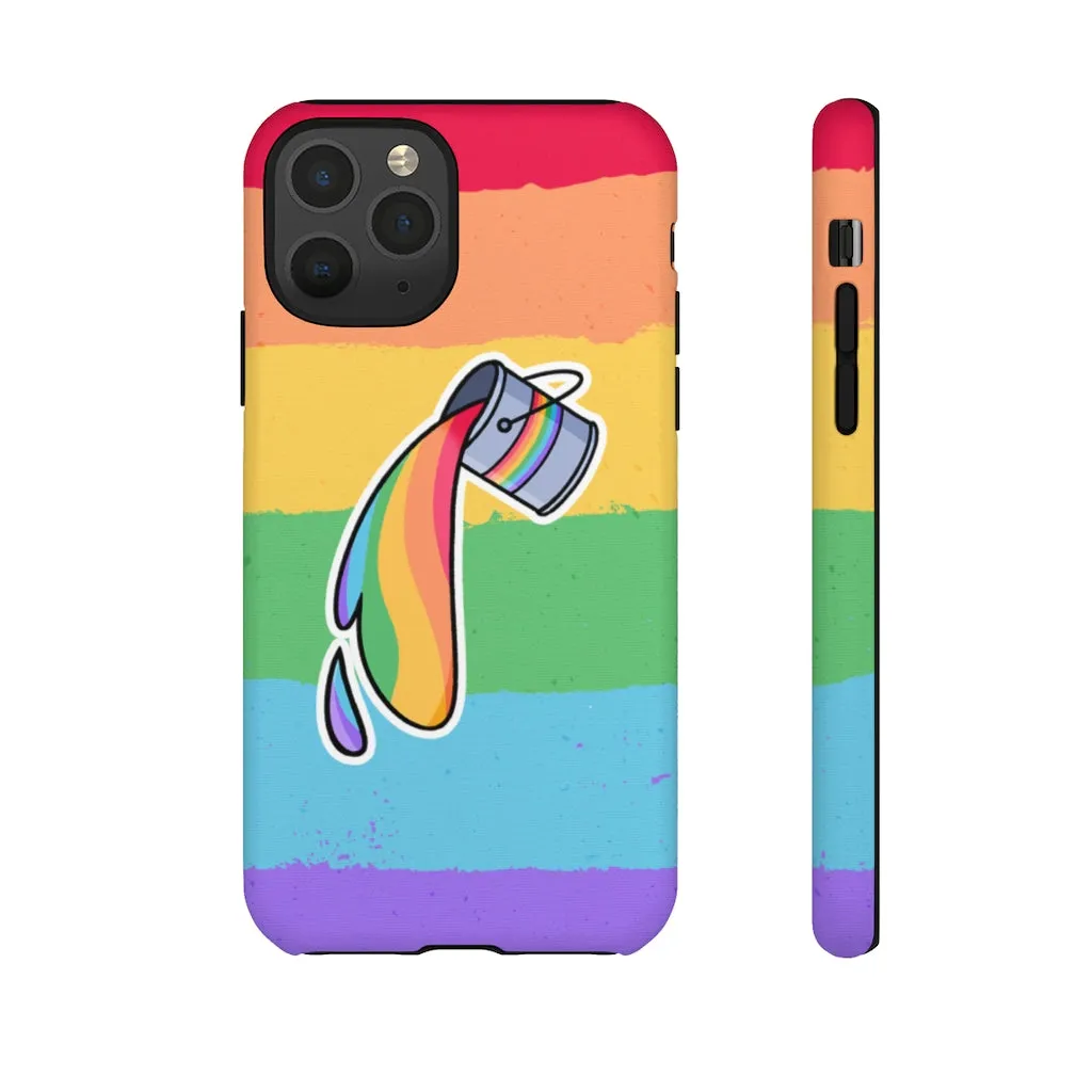 Gay Rainbow Flag Paint Phone Case for Apple & Samsung