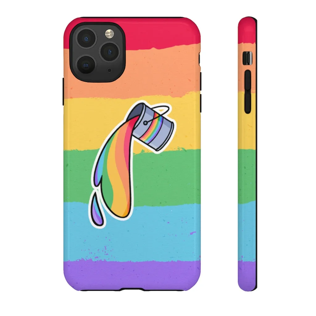 Gay Rainbow Flag Paint Phone Case for Apple & Samsung