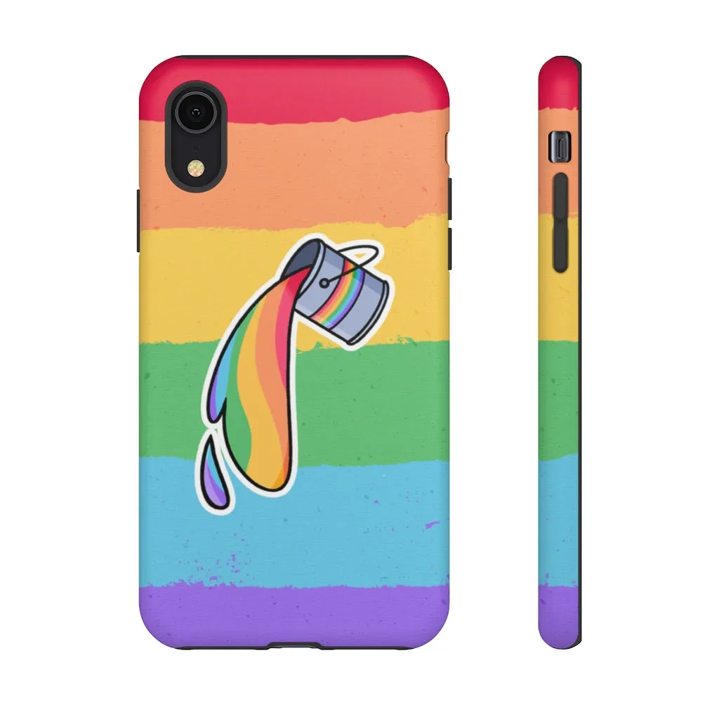 Gay Rainbow Flag Paint Phone Case for Apple & Samsung