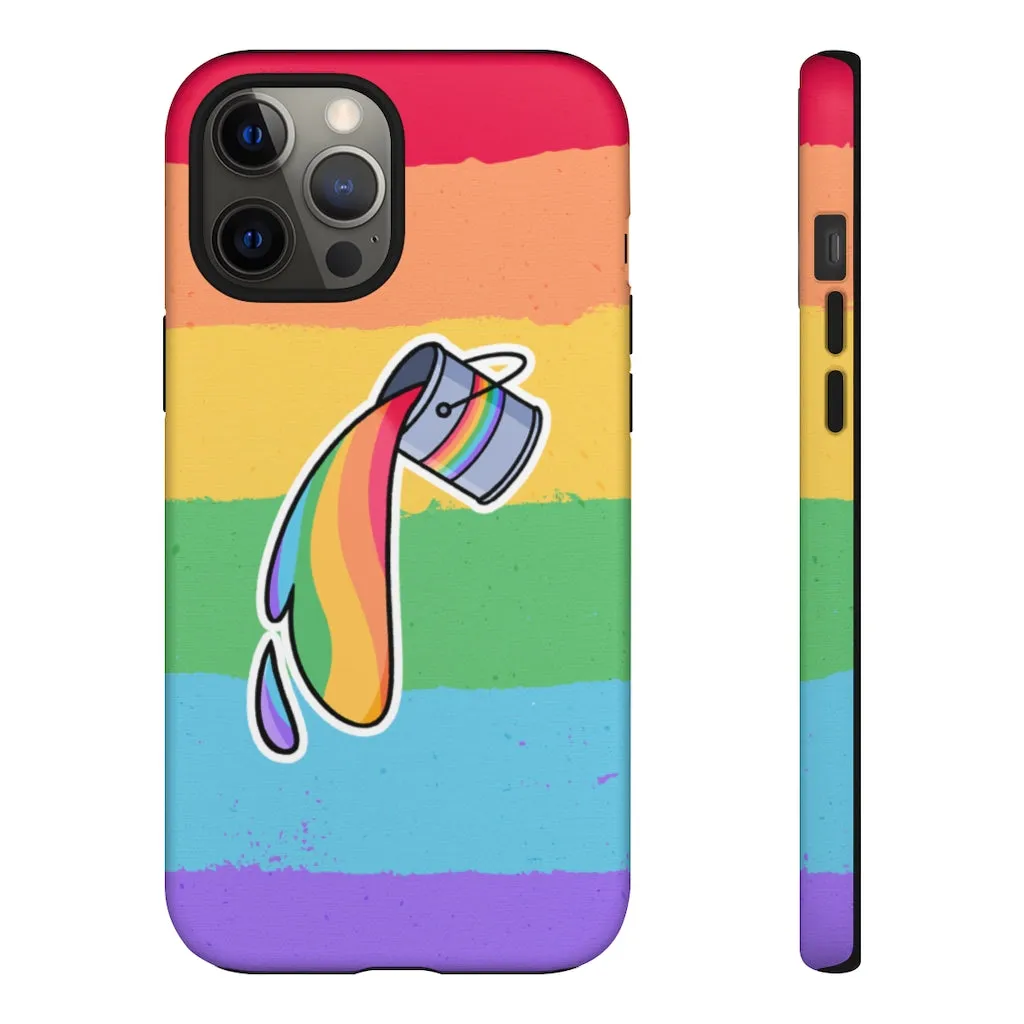 Gay Rainbow Flag Paint Phone Case for Apple & Samsung