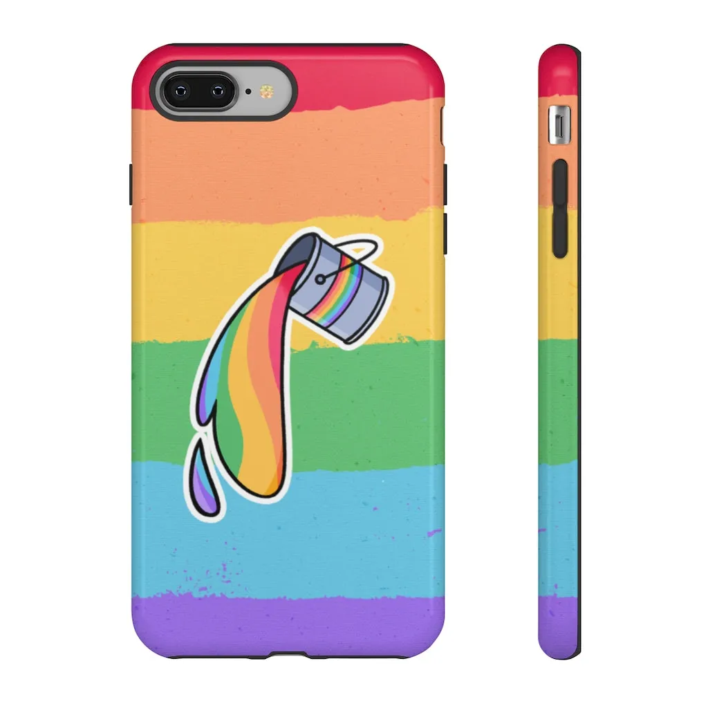 Gay Rainbow Flag Paint Phone Case for Apple & Samsung