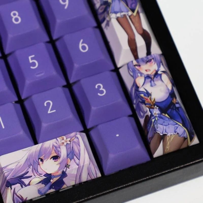 Genshin Impact Keqing Keycaps