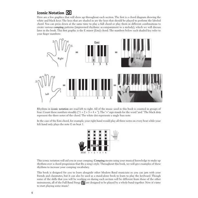 Hal Leonard HL00325721 Modern Band Method – Keyboard, Book 1 A Beginner's Guide for Group or Private Instruction