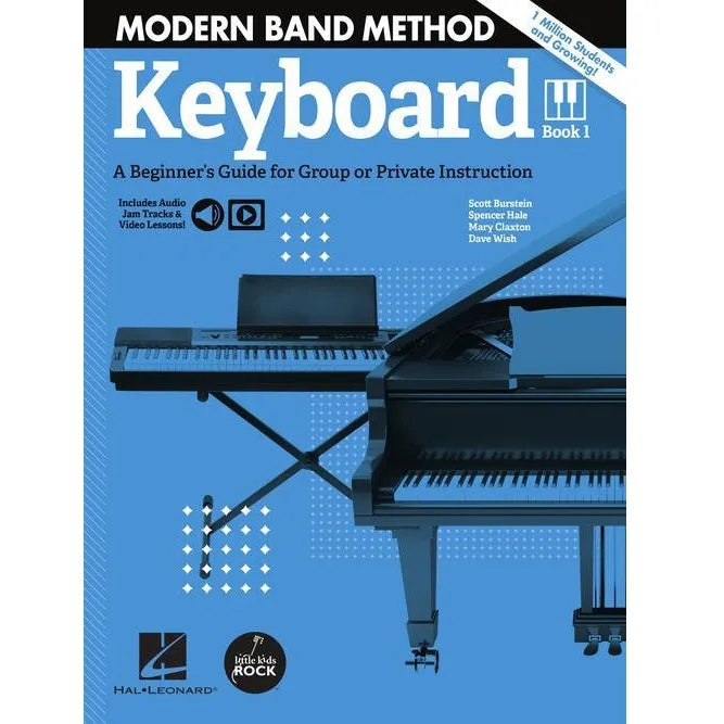 Hal Leonard HL00325721 Modern Band Method – Keyboard, Book 1 A Beginner's Guide for Group or Private Instruction