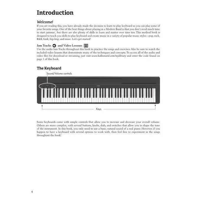 Hal Leonard HL00325721 Modern Band Method – Keyboard, Book 1 A Beginner's Guide for Group or Private Instruction