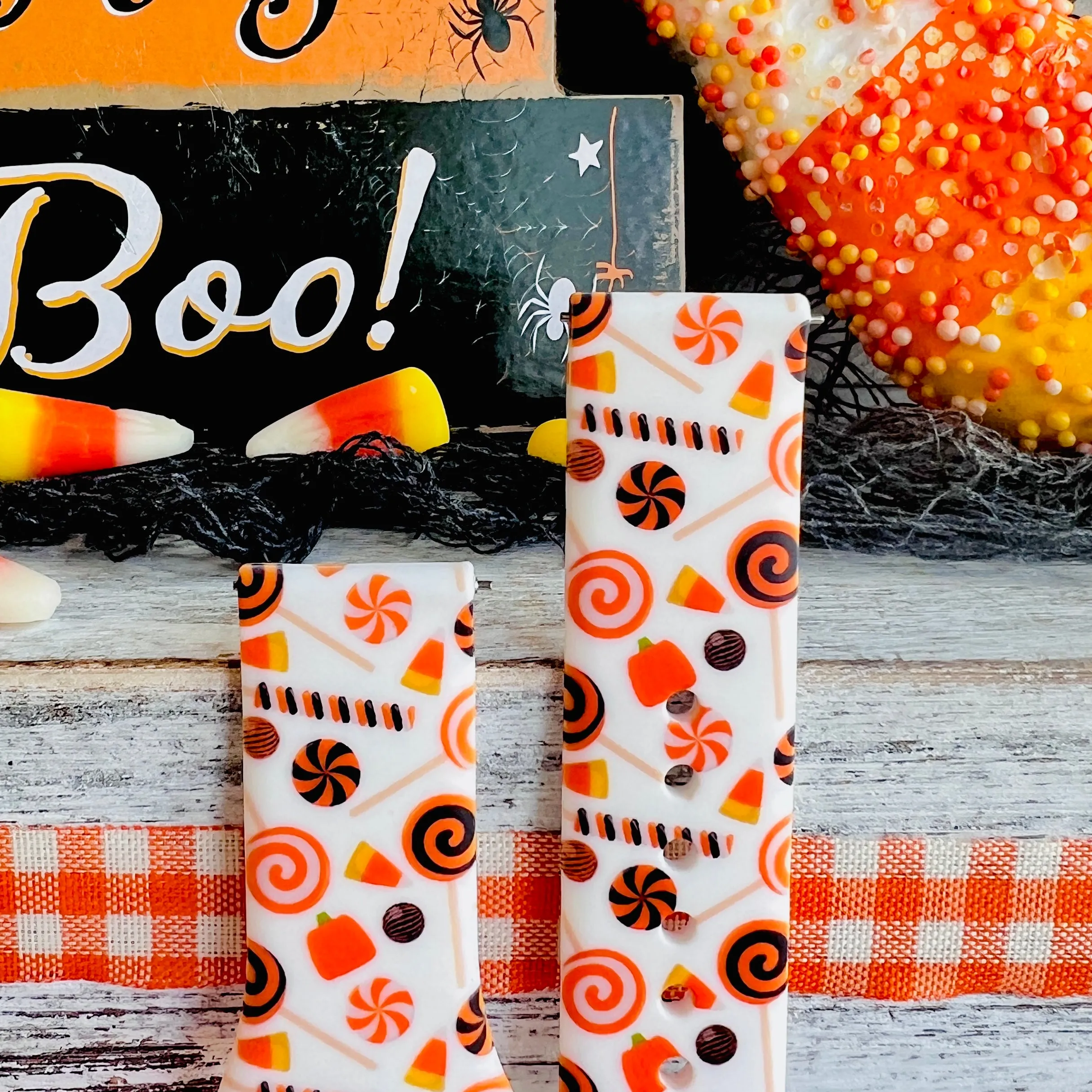 Halloween Candy Print Silicone Band For Samsung Watch