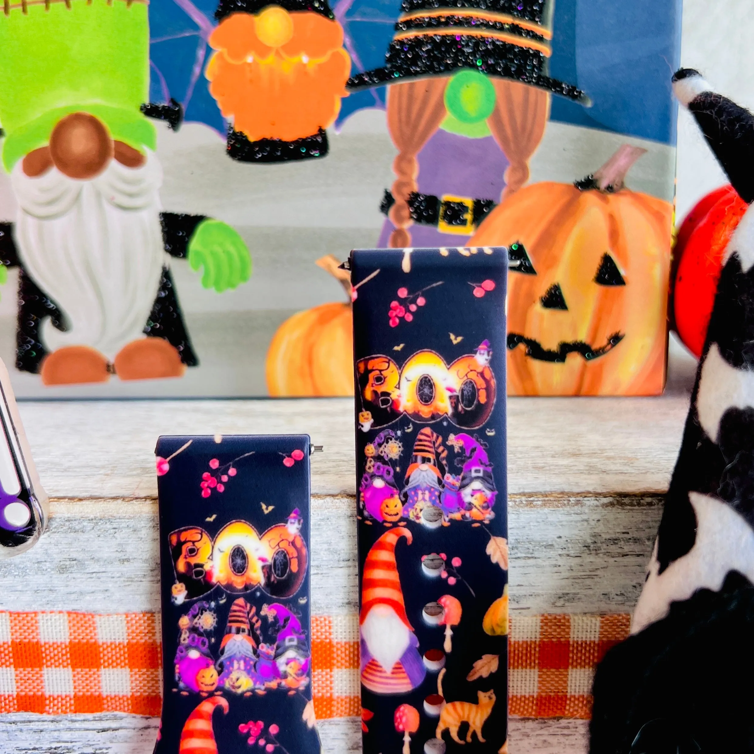 Halloween Gnome Print Silicone Band For Fitbit Versa 1/2