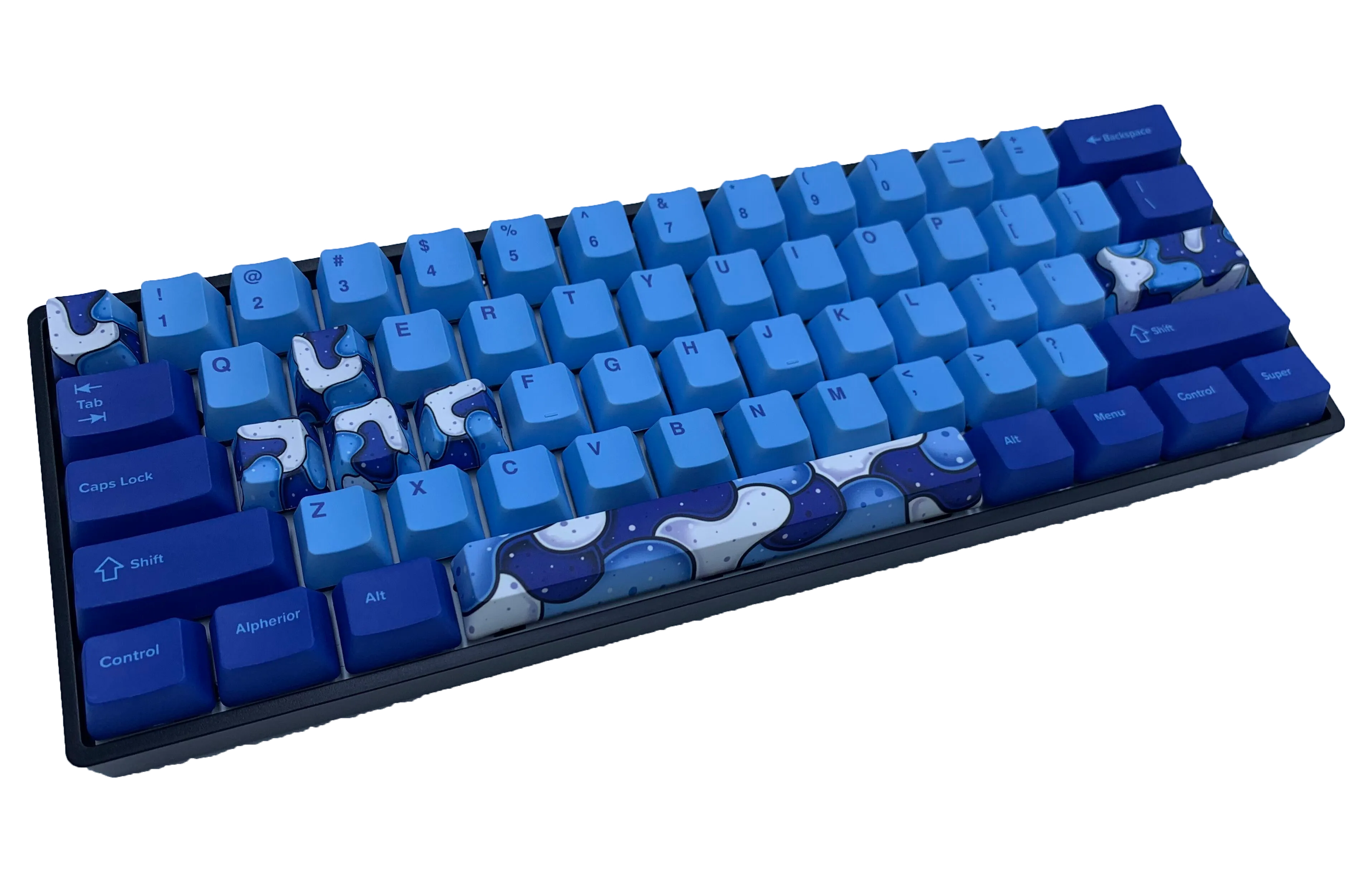 Hayabusa 60% Keyboard - Blue Fusion