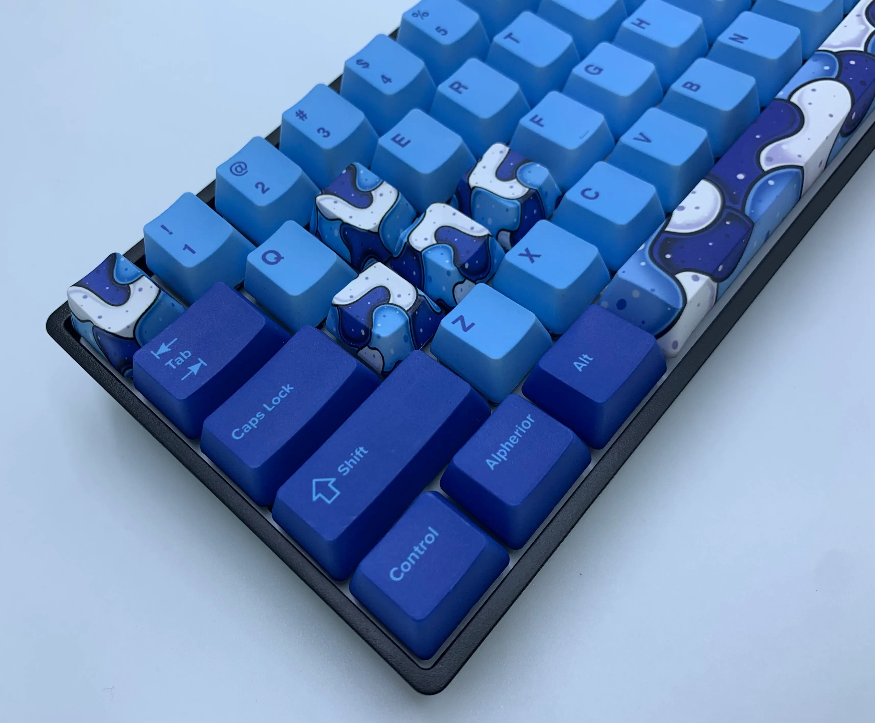 Hayabusa 60% Keyboard - Blue Fusion