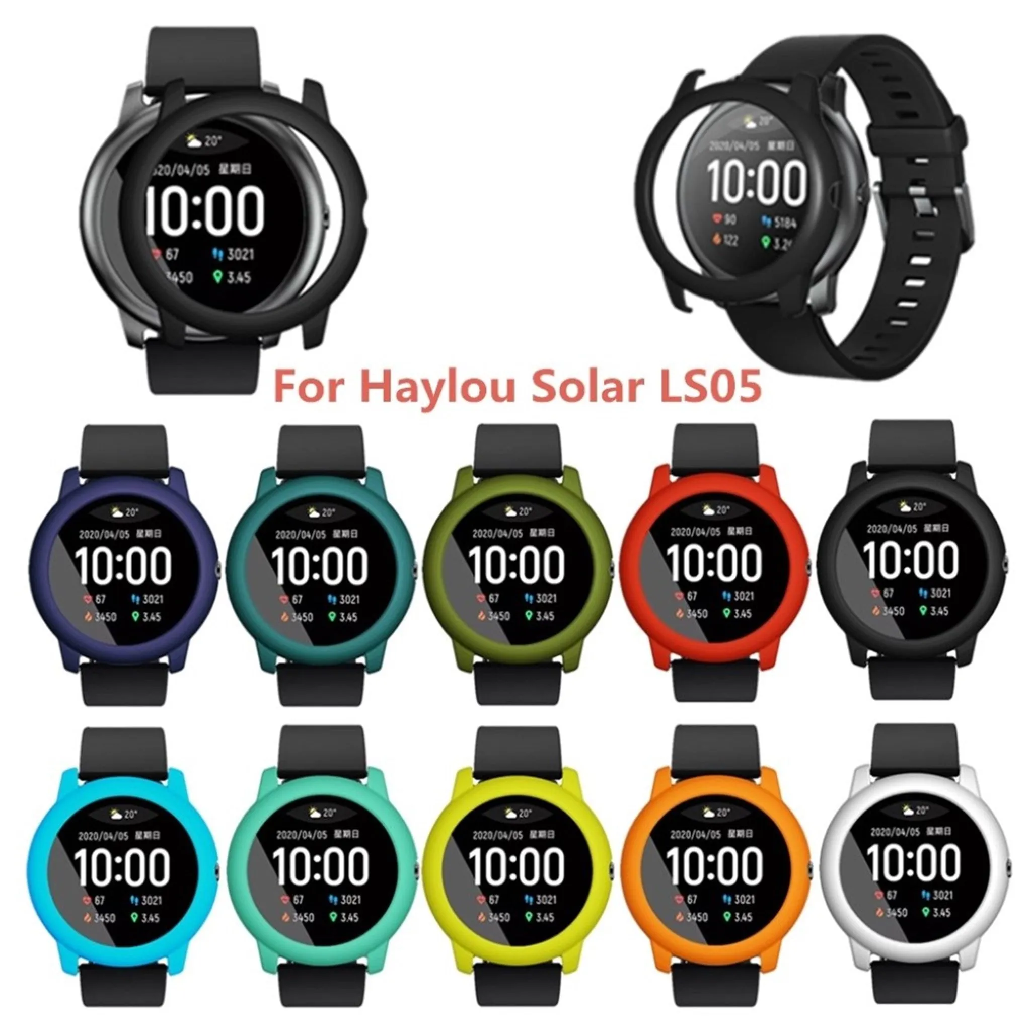 Haylou Solar LS05 durable silicone frame - Midnight Green