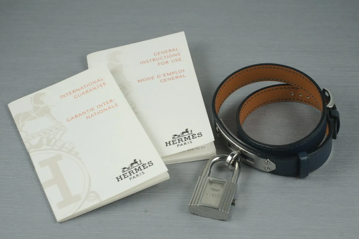 Hermes Kelly Lock Watch with Guarantee Papers