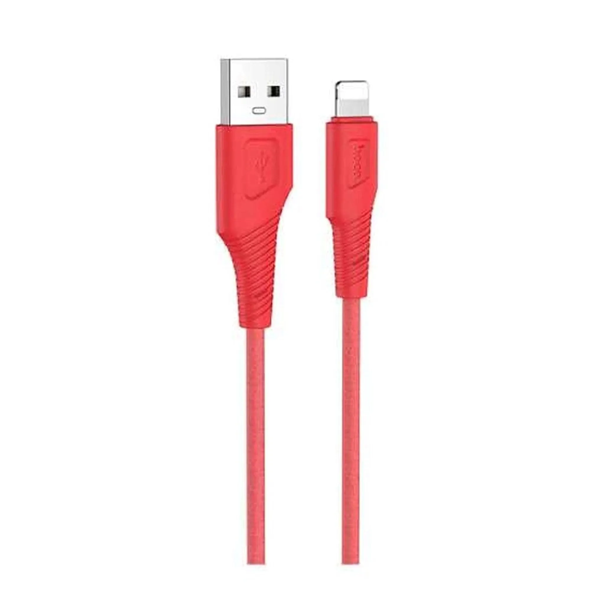 HOCO X58 Airy silicone charging data cable for Lightning - red