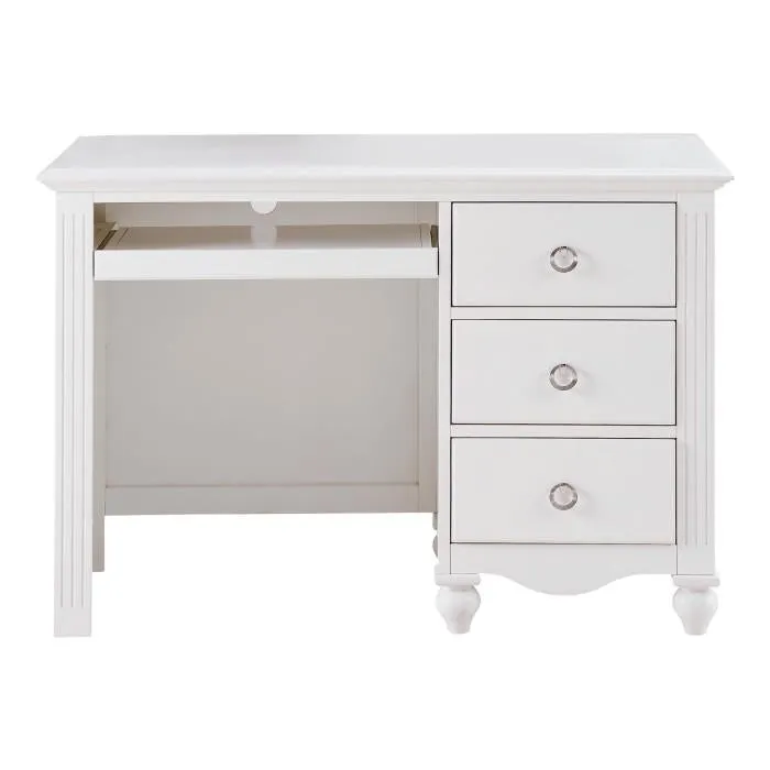 Homelegance Meghan 3 Drawer Writing Desk in White 2058WH-15