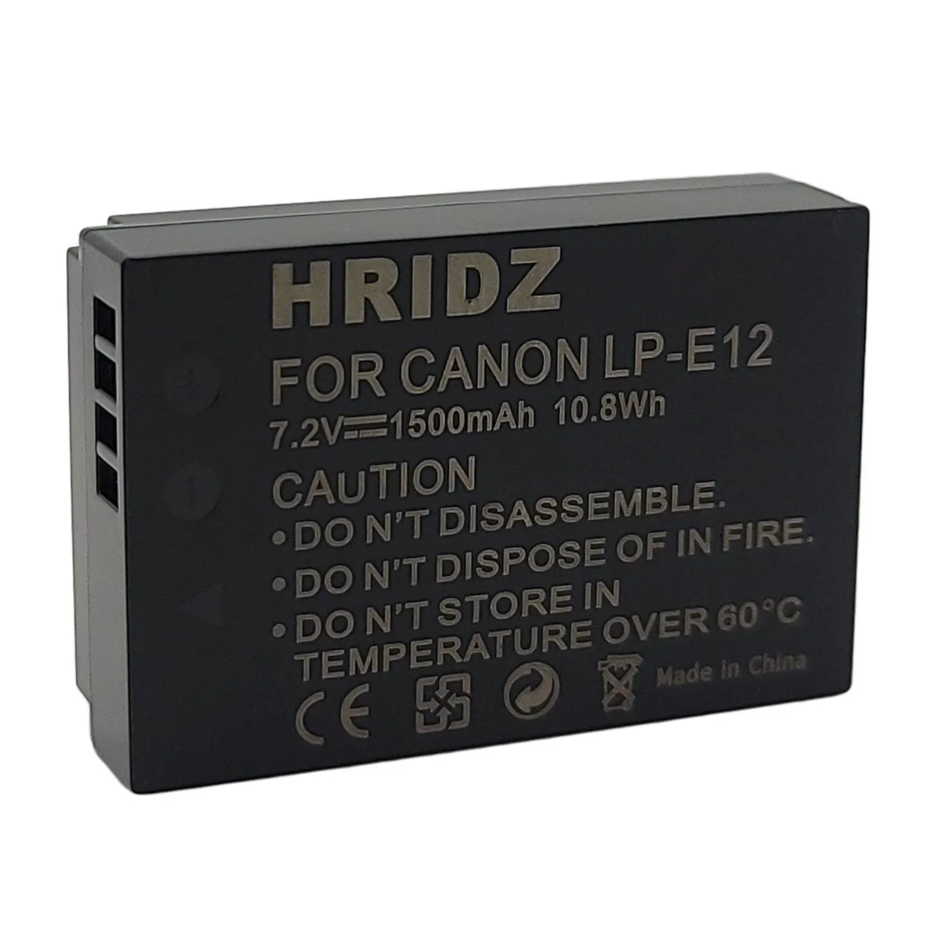 Hridz LP-E12 Battery for Canon LP-E12 EOS M M10 M50 M100 M200 SX70 SL1