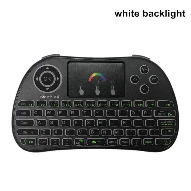 I86 Backlit  Wireless Mini Keyboard Remote Control Colorful Backlight Air Mouse for Android TV Box IPTV Xbox PS3 Gamepad pk I8