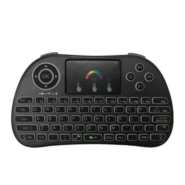 I86 Backlit  Wireless Mini Keyboard Remote Control Colorful Backlight Air Mouse for Android TV Box IPTV Xbox PS3 Gamepad pk I8