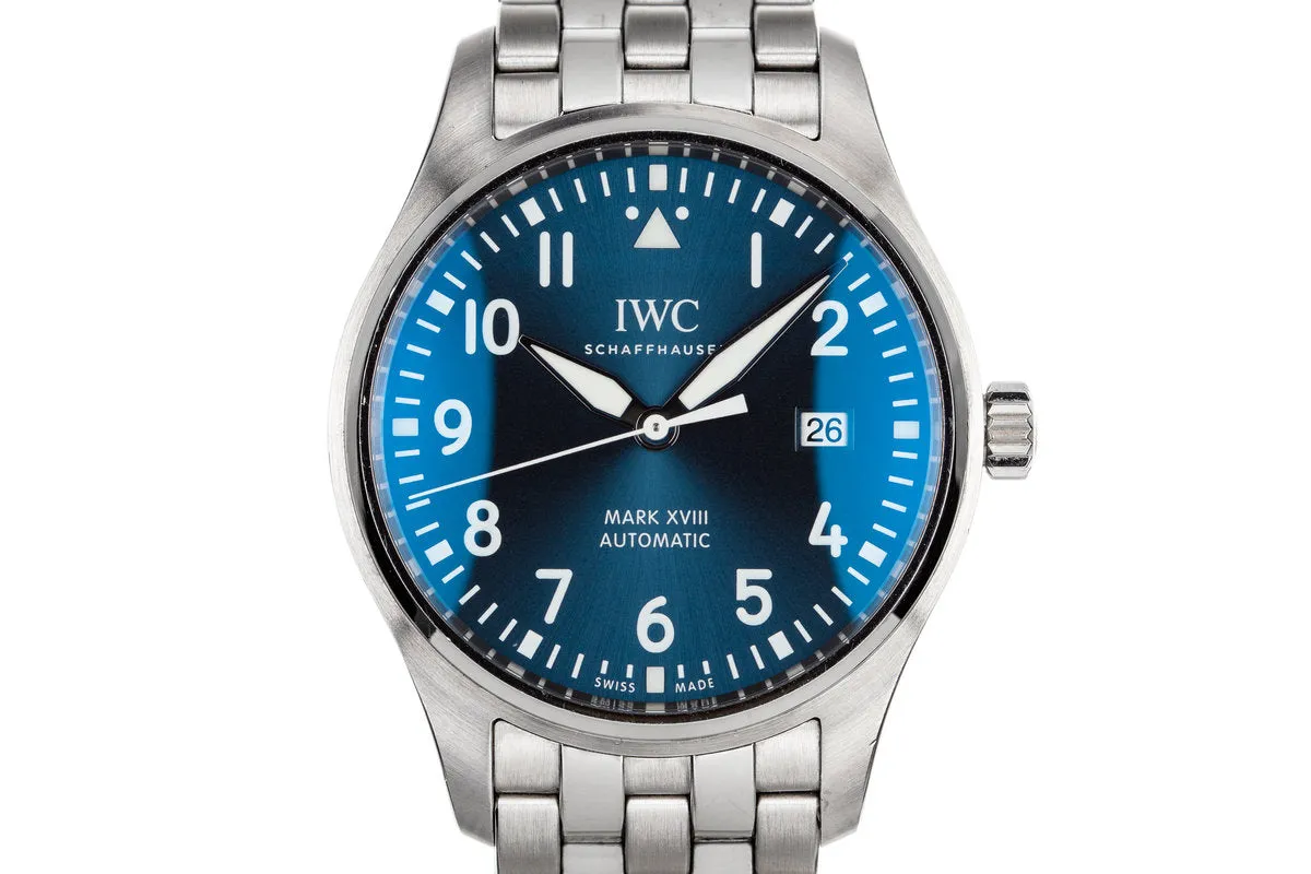 IWC Pilots Watch MK XVIII "Le Petit Prince" Edition IW327004 with Box and Papers