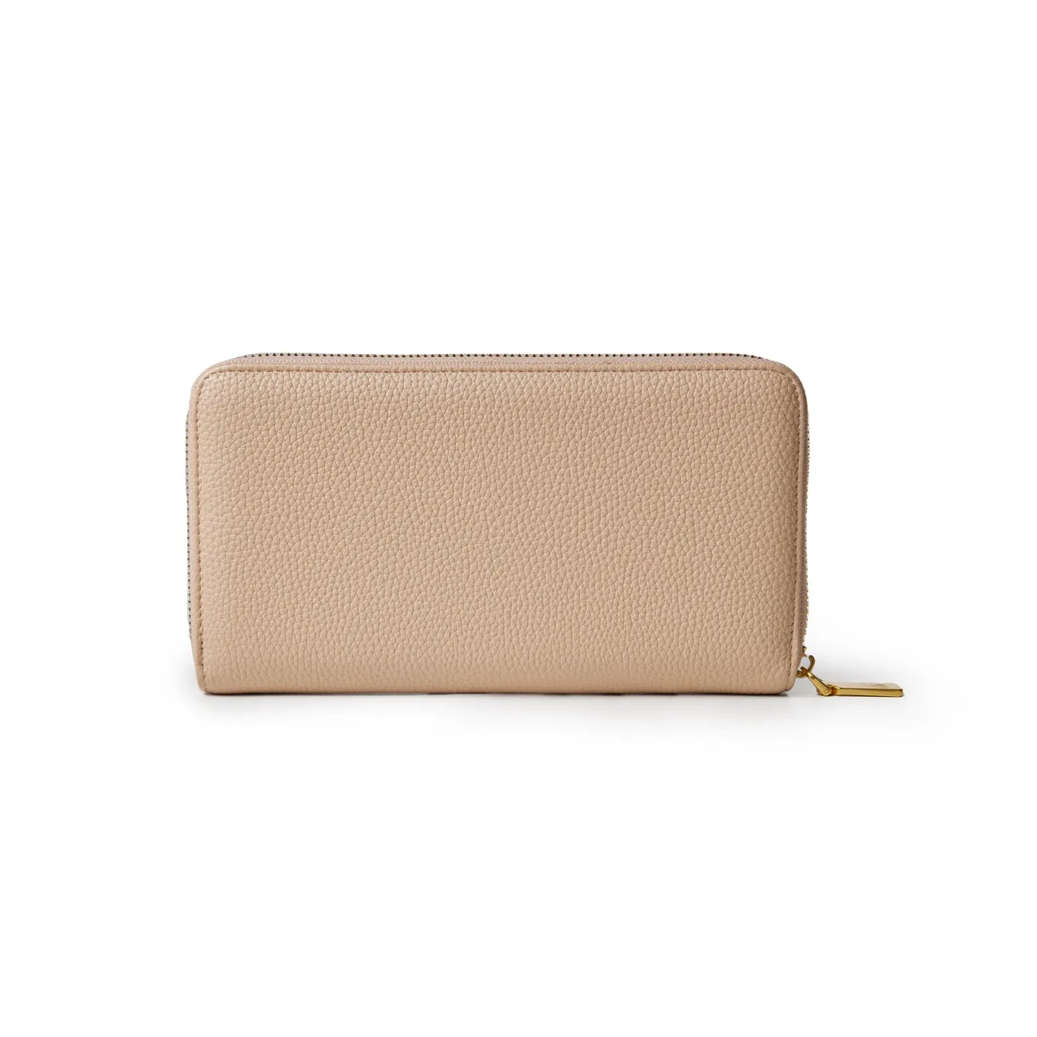 JUMBO PEBBLE WALLET - NUDE