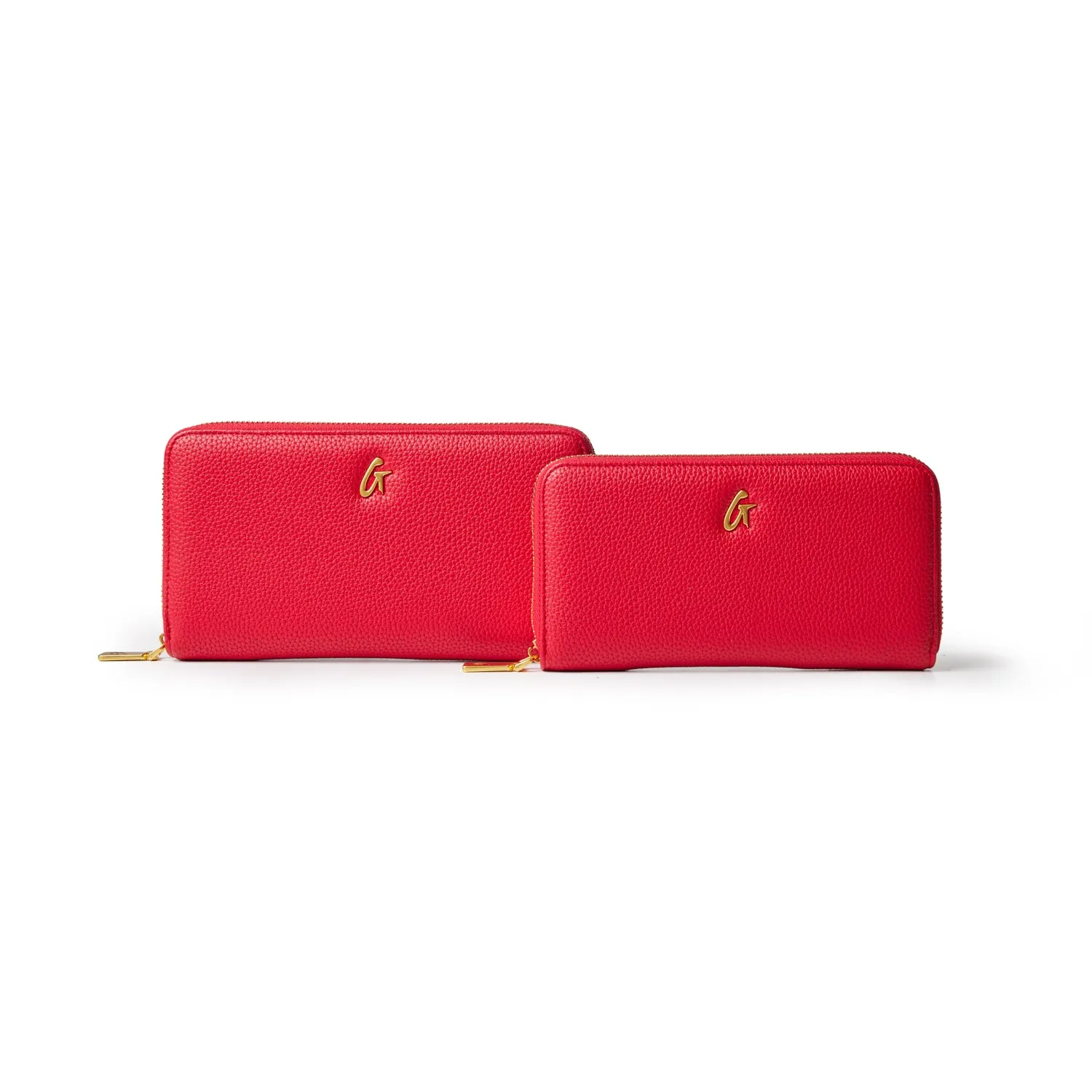 JUMBO PEBBLE WALLET - RED