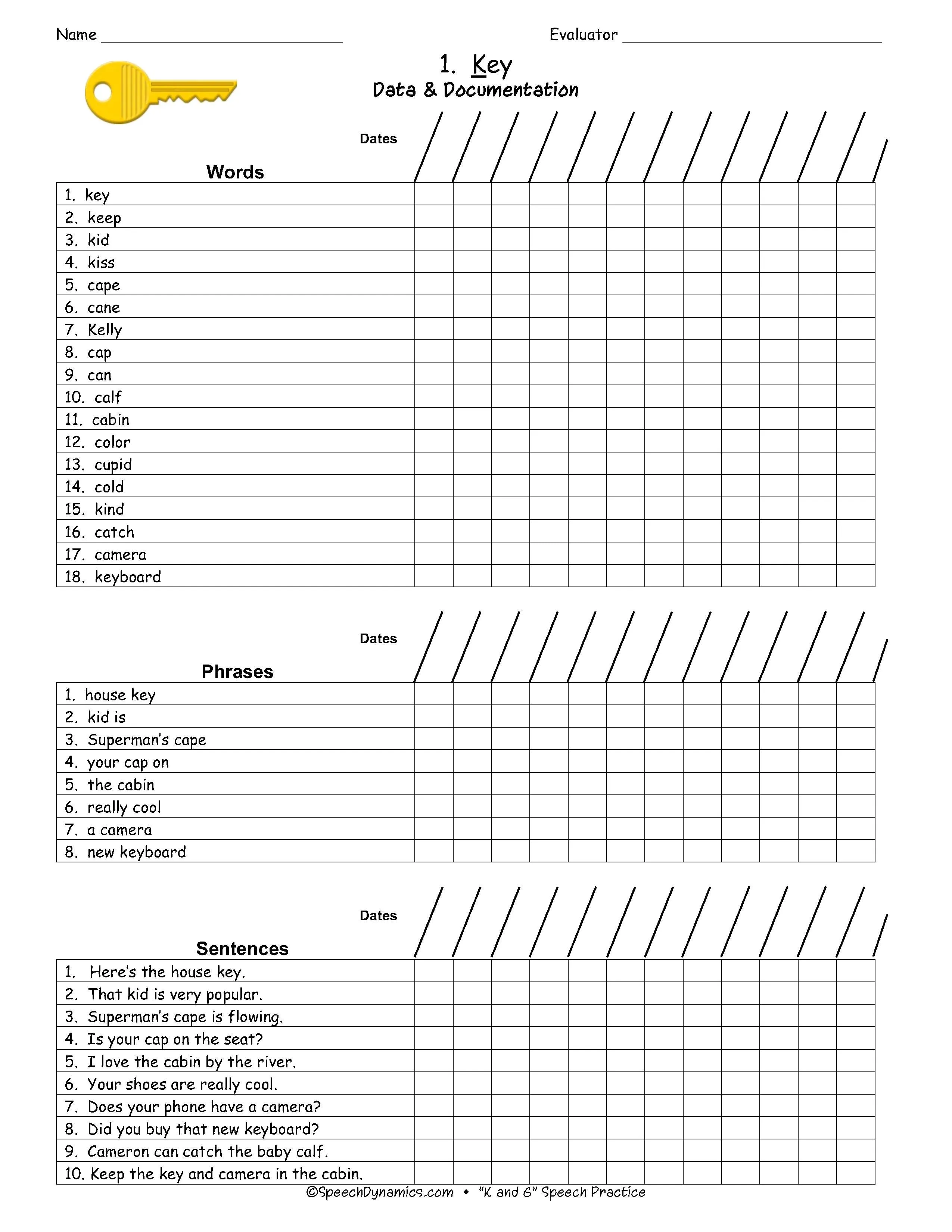 K & G Speech Practice