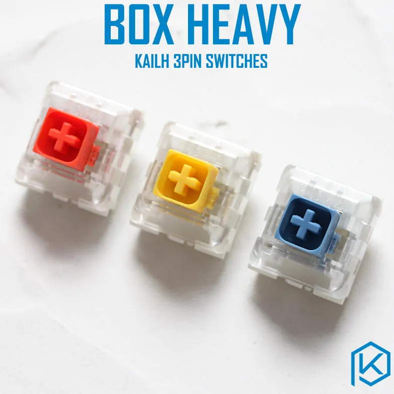 Kailh Box Heavy Switch dark yellow burnt orange pale blue RGB SMD Switches Dustproof Switch For Mechanical keyboard IP56 mx