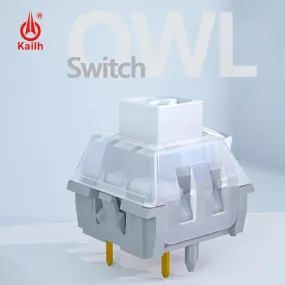 Kailh White Owl V2 Switch RGB SMD Clicky 70g Switches For Mechanical keyboard mx stem 5pin White Grey